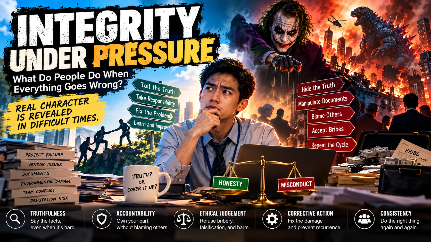 Integrity Under Pressure: What Do People Do When Everything Goes Wrong?