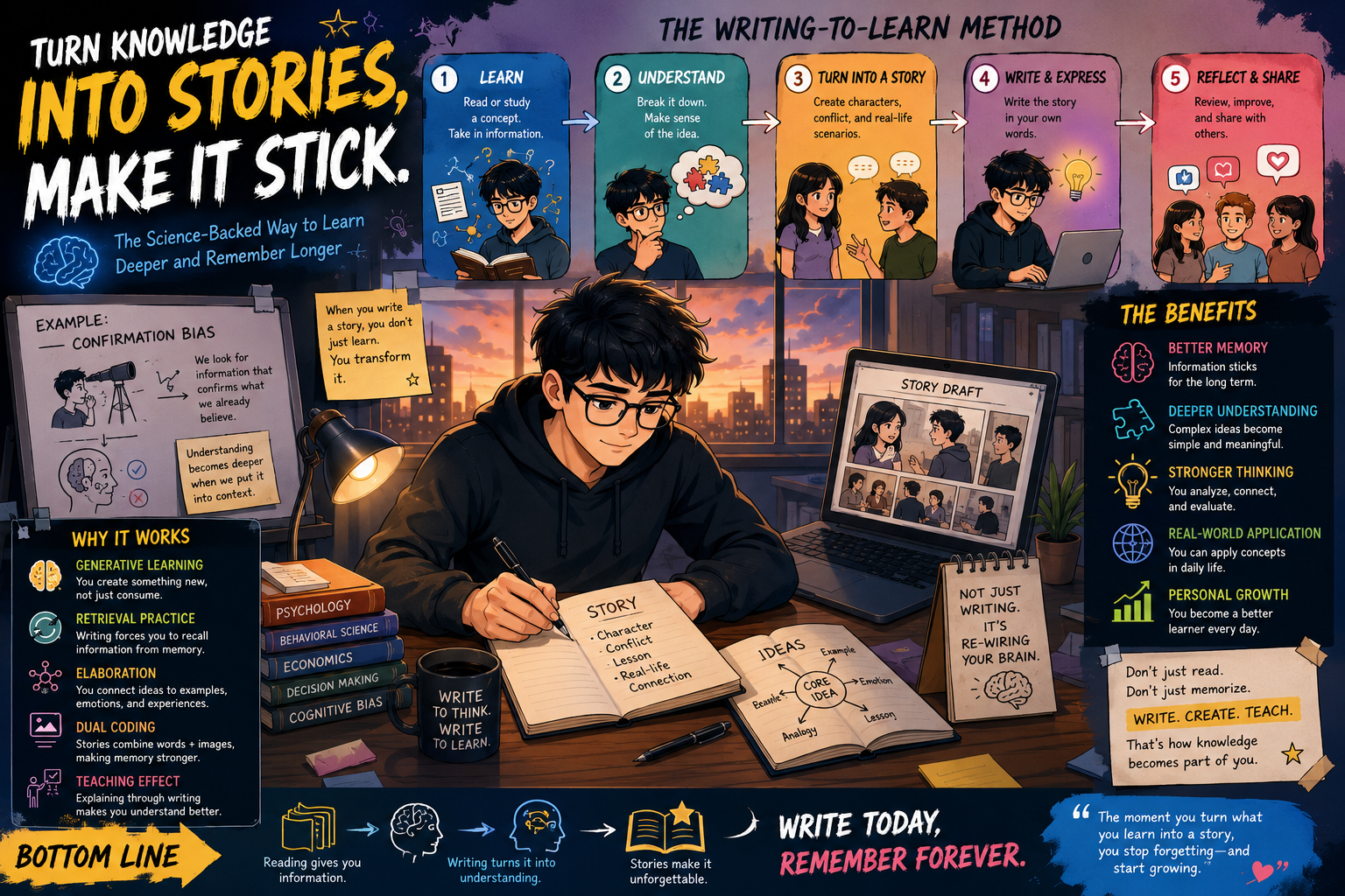 Why Writing Stories Is One of the Best Ways to Learn: The Science Behind Better Memory and Long-Term Retention