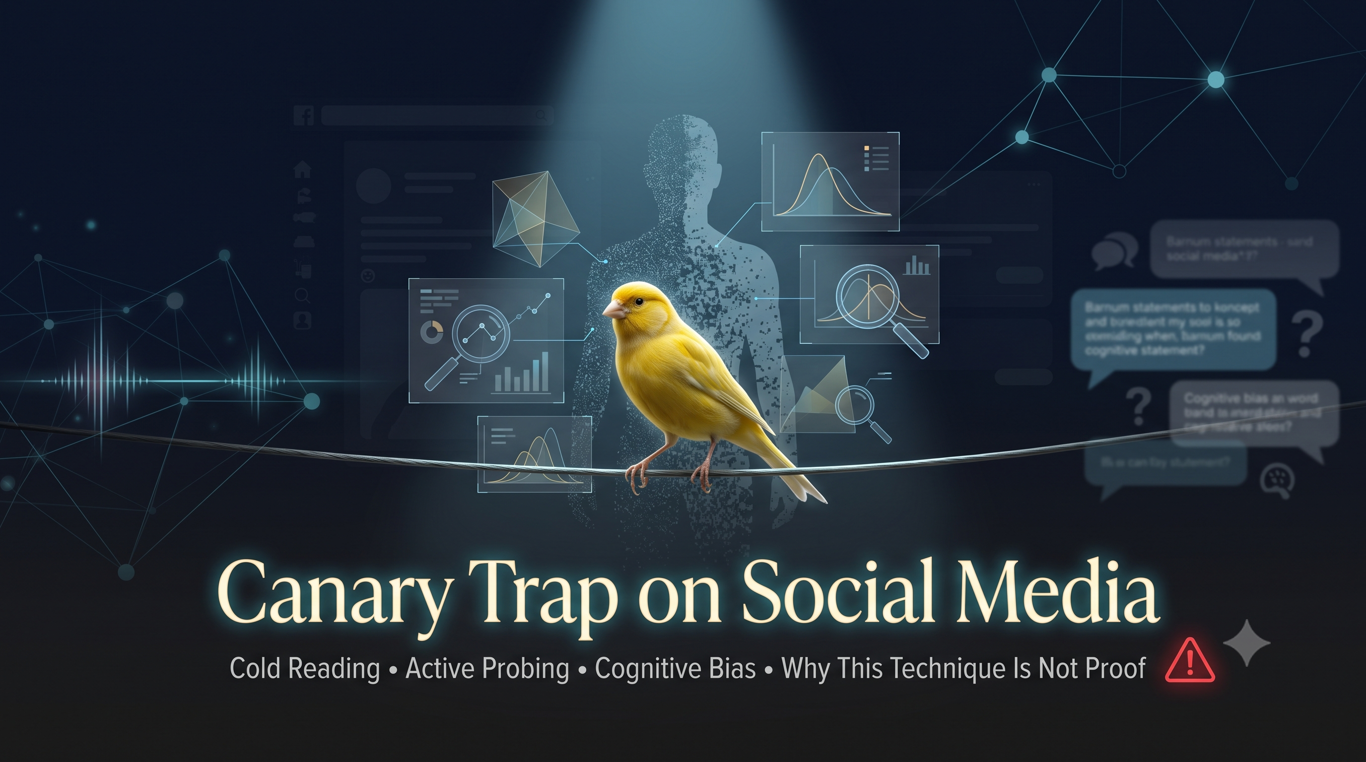Canary Trap on Social Media: Cold Reading, Active Probing, and Why This Technique Is Not “Proof”