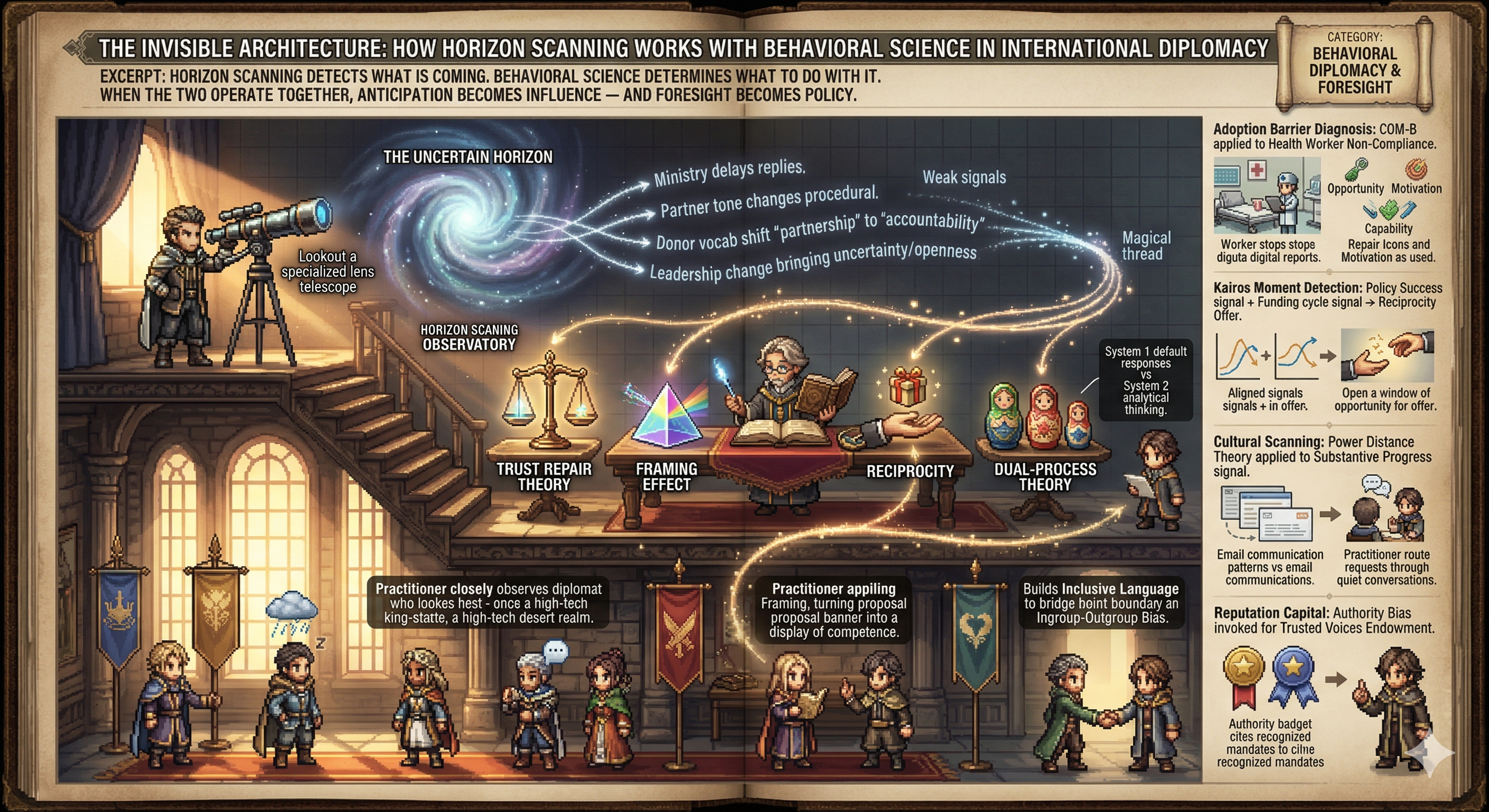 The Invisible Architecture: How Horizon Scanning Works With Behavioral Science in International Diplomacy