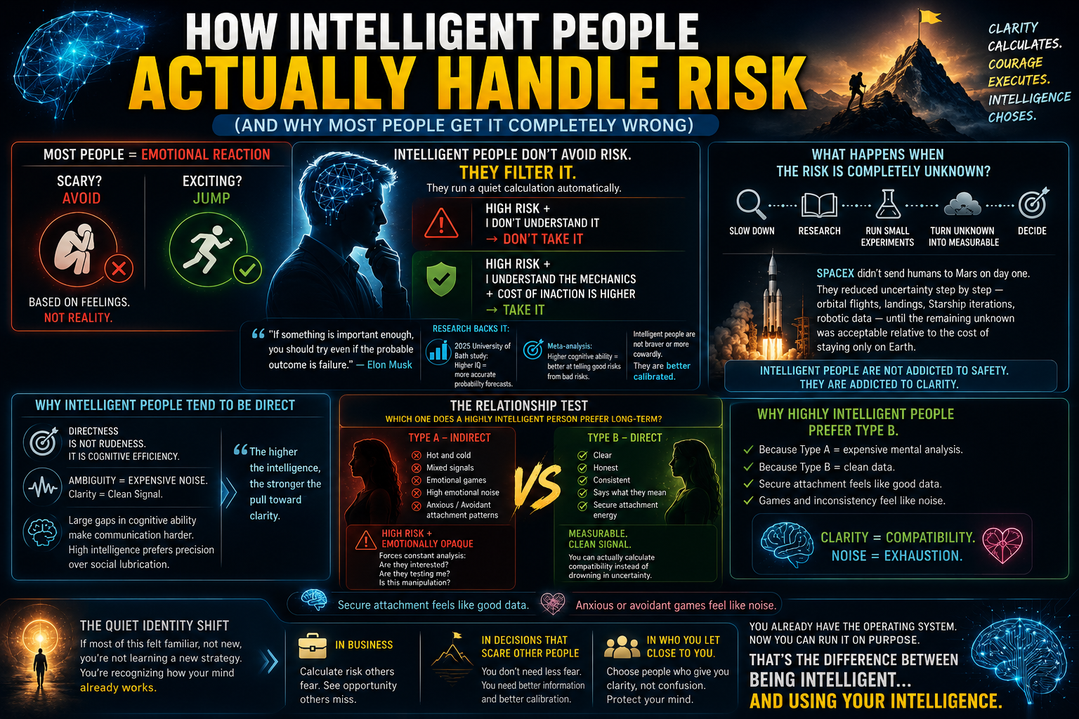 How Intelligent People Actually Calculate Risk — And Why They Almost Always Prefer the Direct Approach