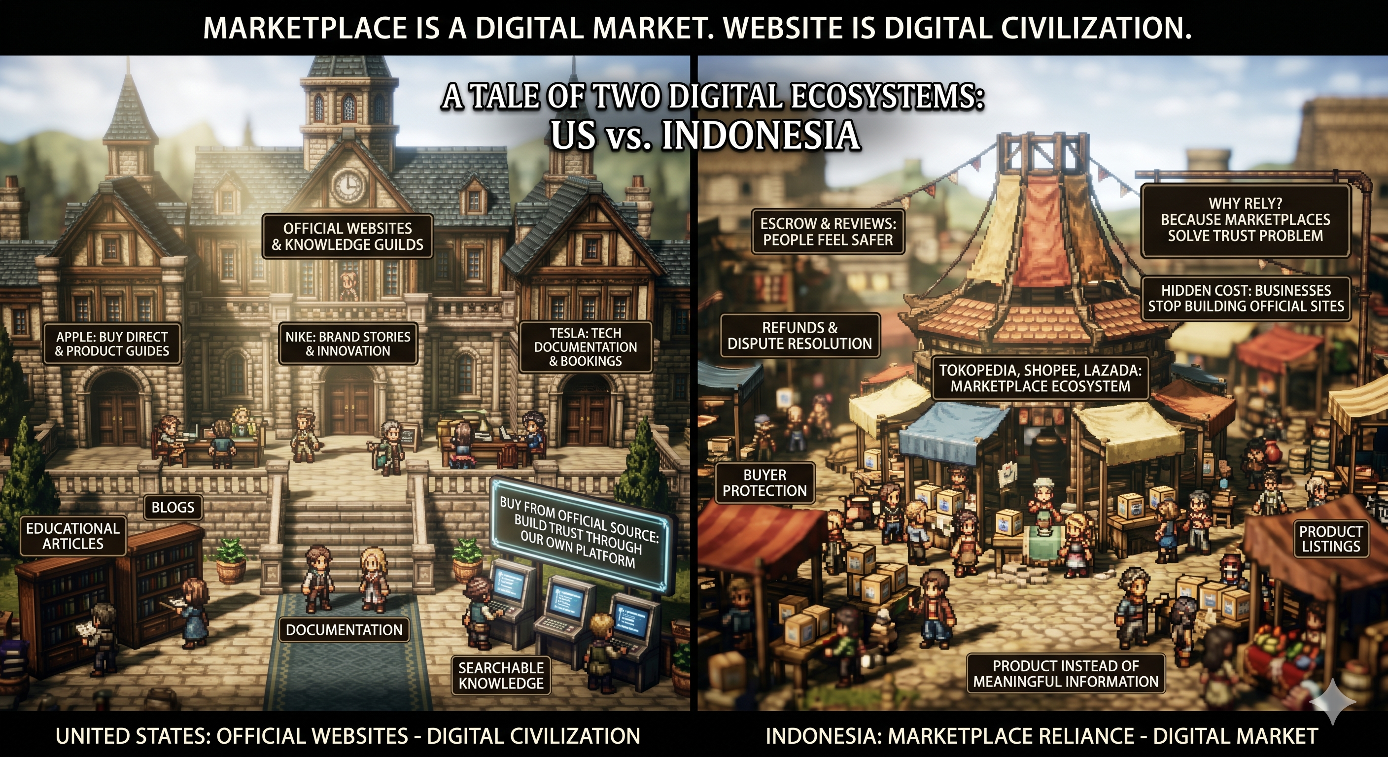 Horizon Scanning the Digital Market (Pasar): How Marketplace Dominance is Erasing Our Knowledge Legacy