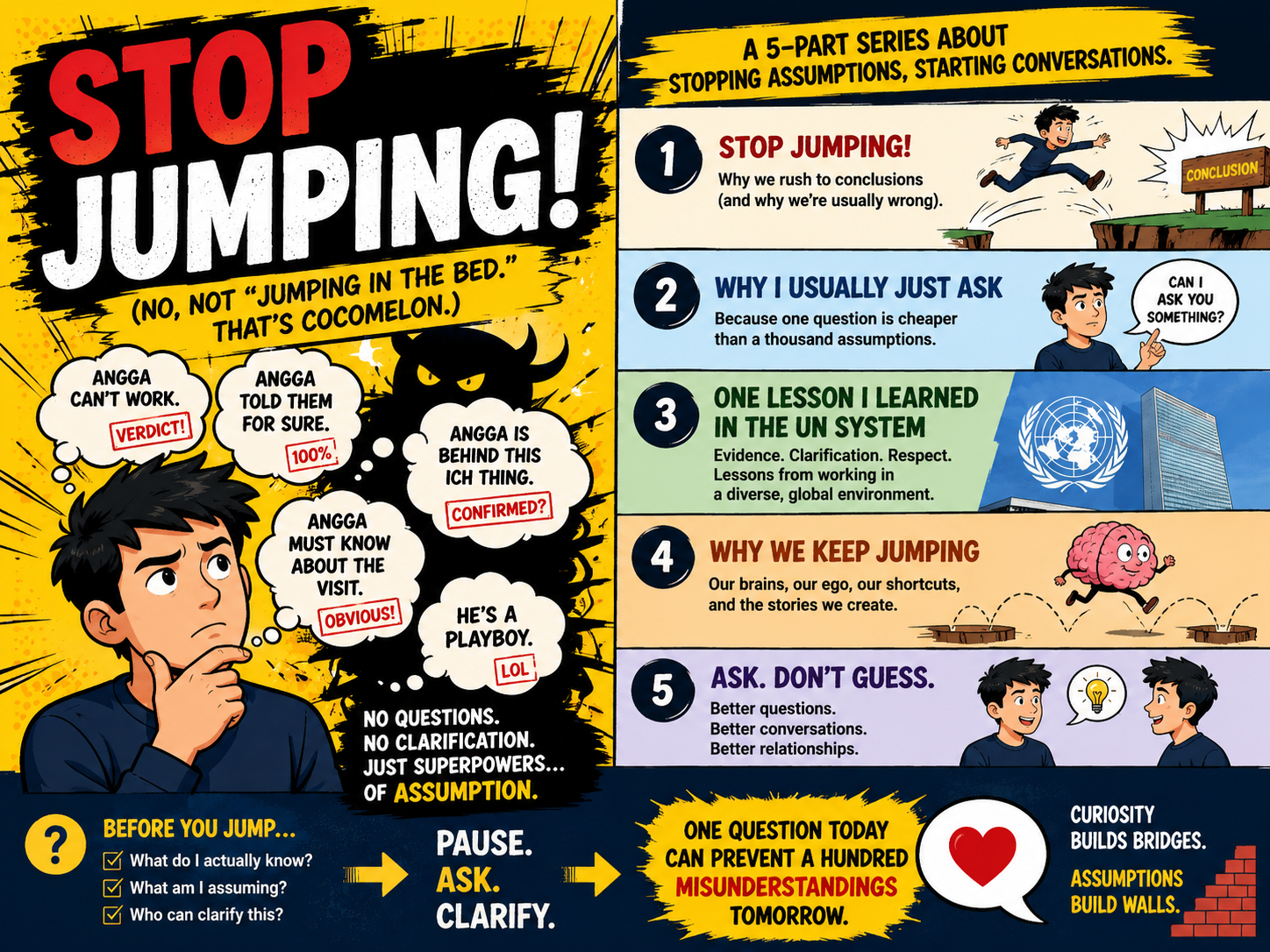 Stop Jumping to Conclusions (Trampolines Are Fine, Assumptions Are Not)
