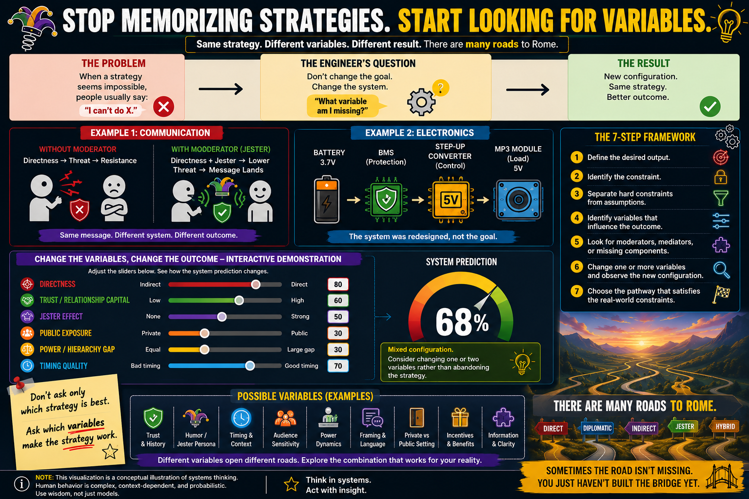 Stop Memorizing Strategies. Start Looking For Variables.