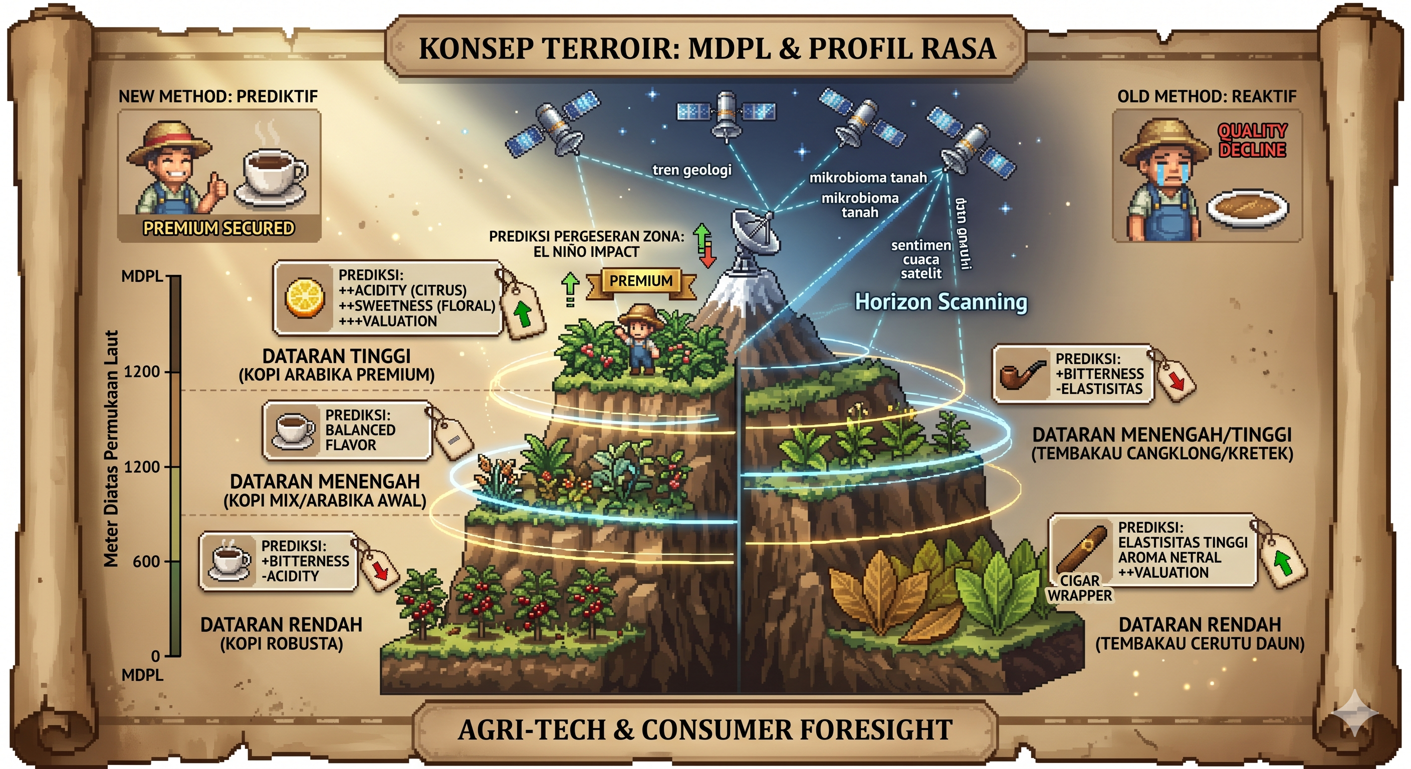 Decoding the Soil: Horizon Scanning for Terroir-Driven Commodities and Flavor Prediction