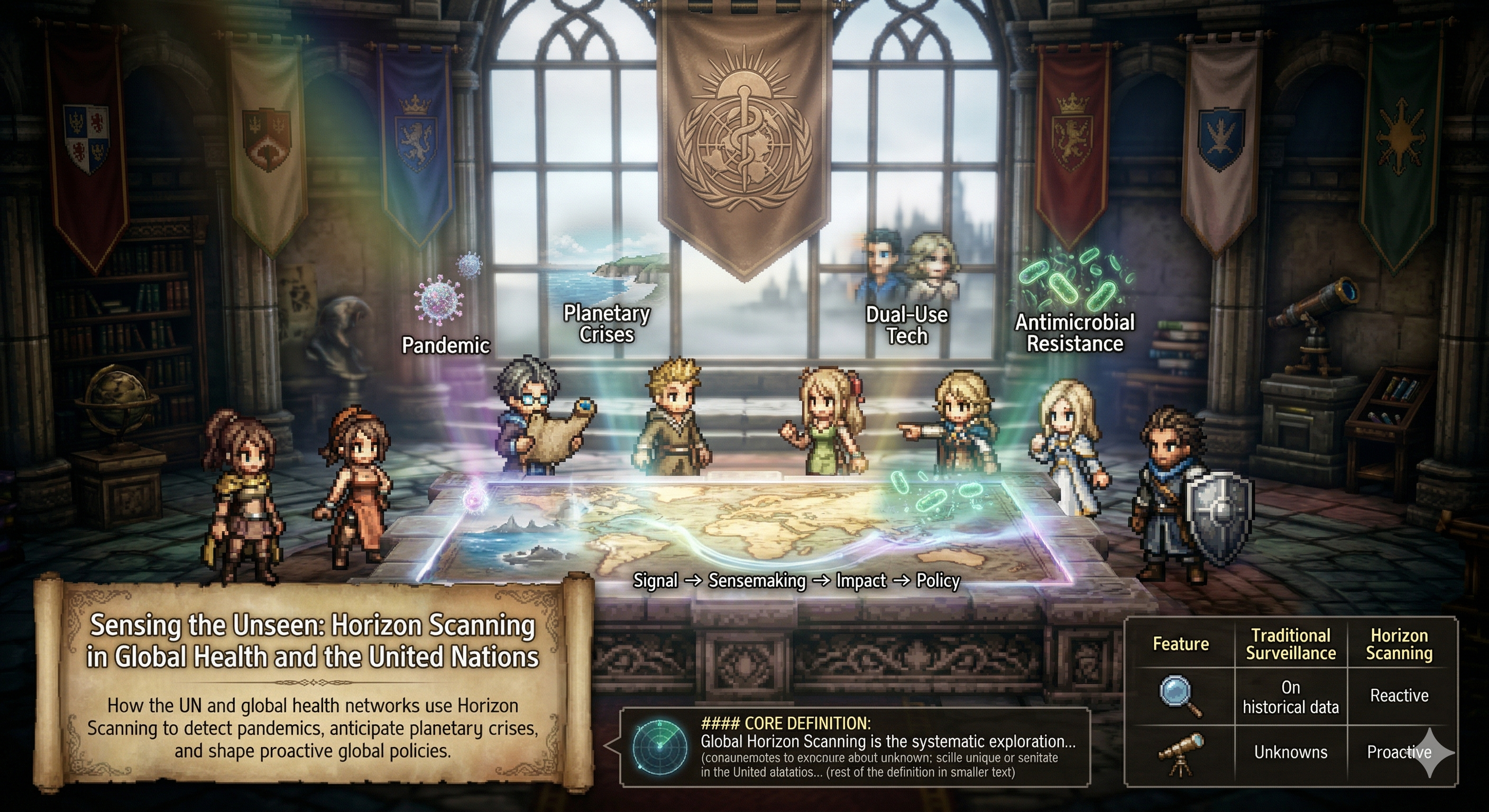 Sensing the Unseen: Horizon Scanning in Global Health and the United Nations