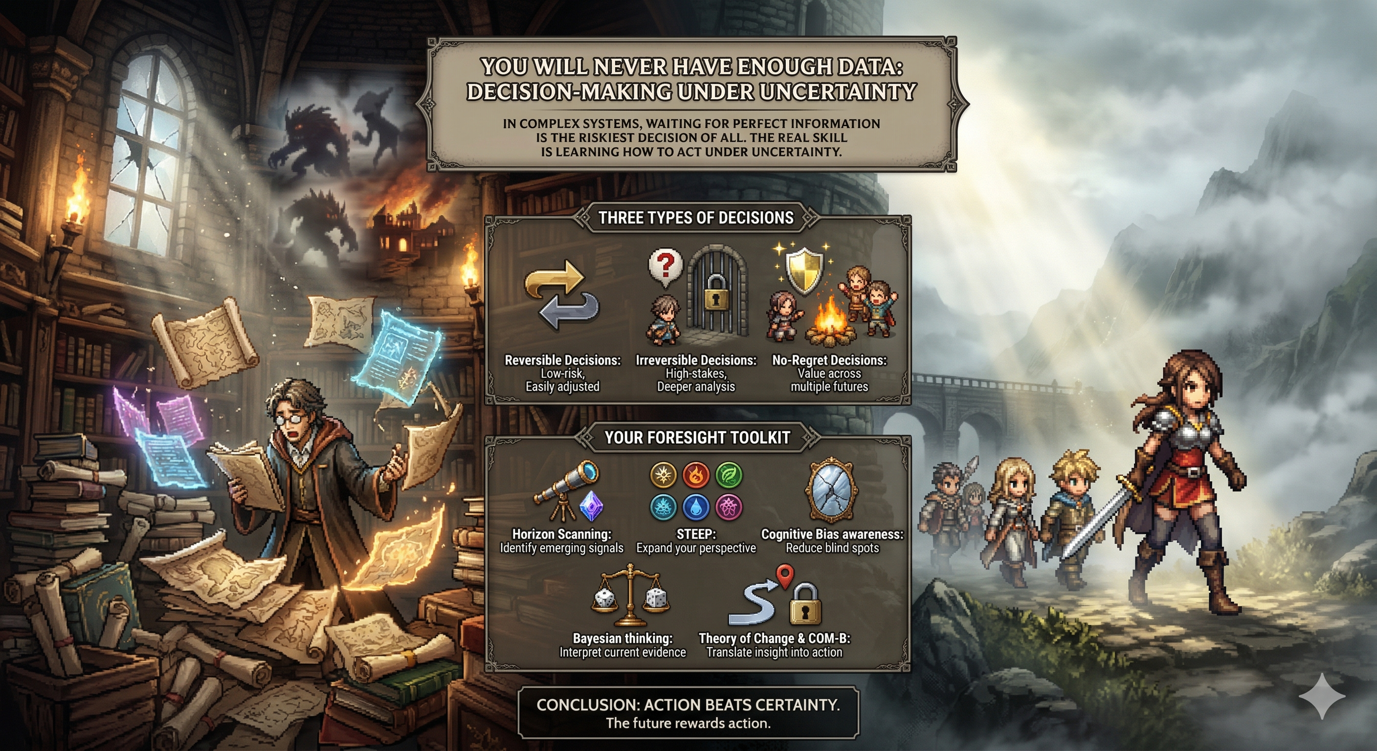 You Will Never Have Enough Data: Decision-Making Under Uncertainty